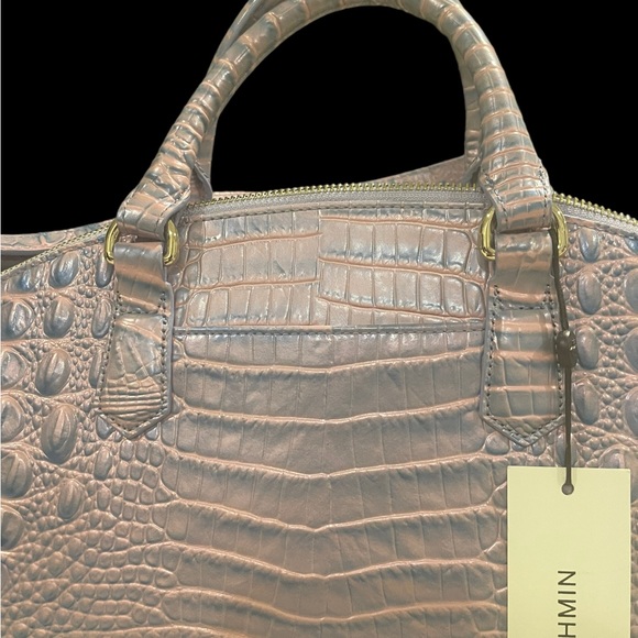 Brahmin Large Duxbury Satchel Bag, frosted Lilac Melbourne πΉ - Picture 5 of 9